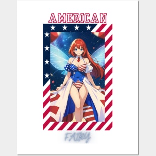 Patriotic Sky Fairy Posters and Art